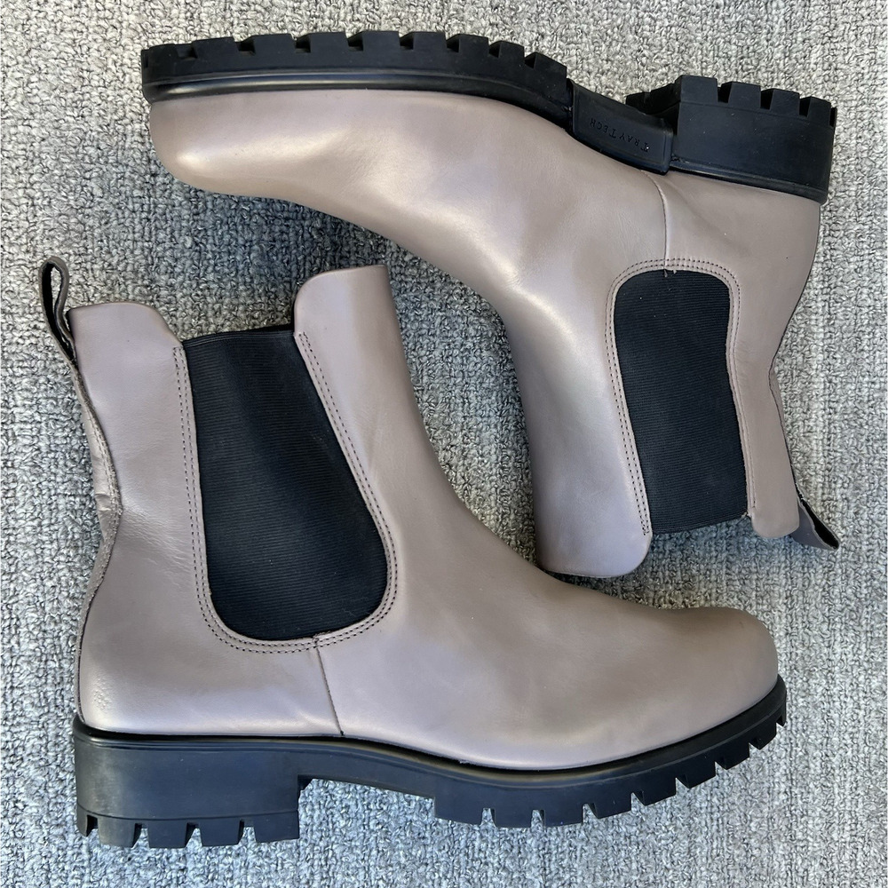 ECCO Modtray Chelsea Leather Boots Taupe Women’s Size 11 US NEW